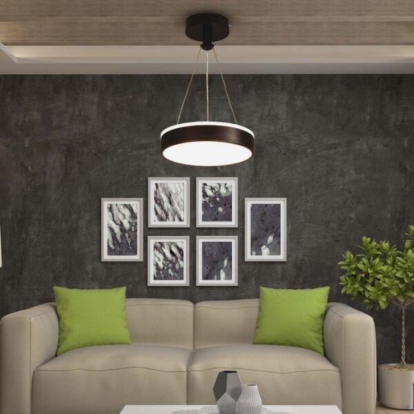 Lustră LED dimabilă pe cablu LED/12W/230V 4000K negru