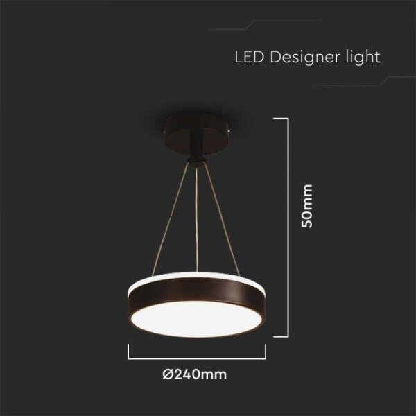 Lustră LED dimabilă pe cablu LED/12W/230V 4000K negru