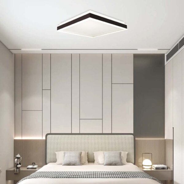 Plafonieră LED/18W/230V 4000K 35x35 cm negru