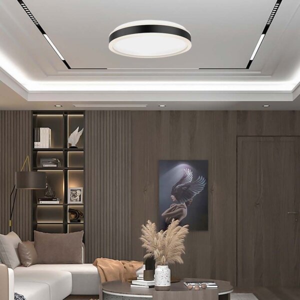 Plafonieră LED/18W/230V 4000K negru