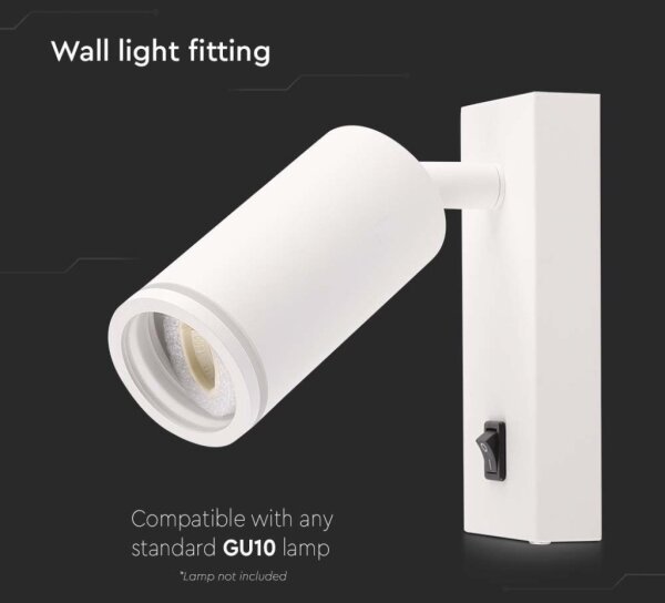 Spot de perete 1xGU10/35W/230V alb