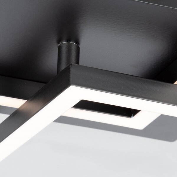 Plafonieră LED dimabilă FRAME 2xLED/11W/230V negru Briloner 3210-015