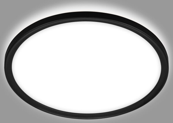 Plafonieră LED pentru baie SLIM LED/19W/230V IP44 negru Briloner 3642-415