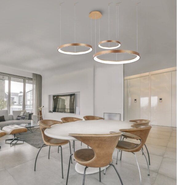 Lustră LED dimabilă pe cablu Azzardo AZ5026 AGNES LED/120W/230V auriu