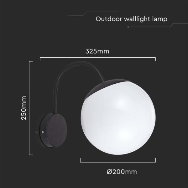 Lampă de perete de exterior 1xE27/60W/230V IP44 negru