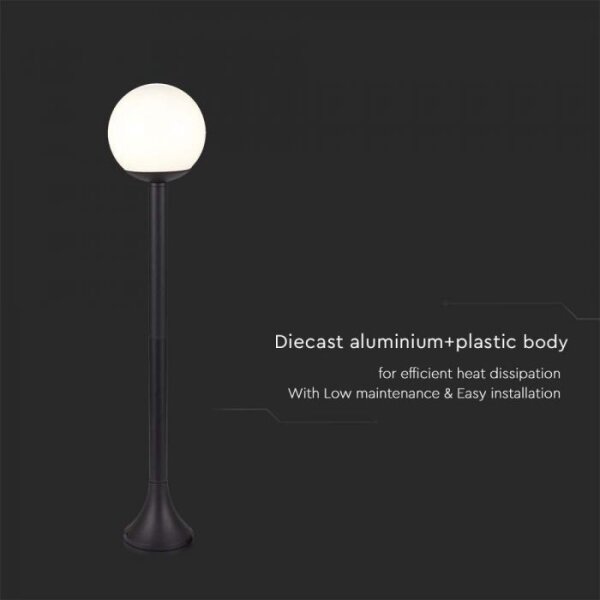 Lampă de exterior 1xE27/60W/230V IP44 97 cm negru