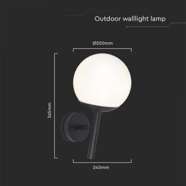 Lampă de perete de exterior 1xE27/60W/230V IP44 negru