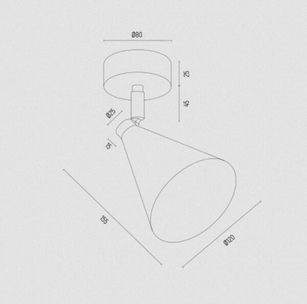 Spot LUCINDA 1xE14/7W/230V auriu Argon 8255