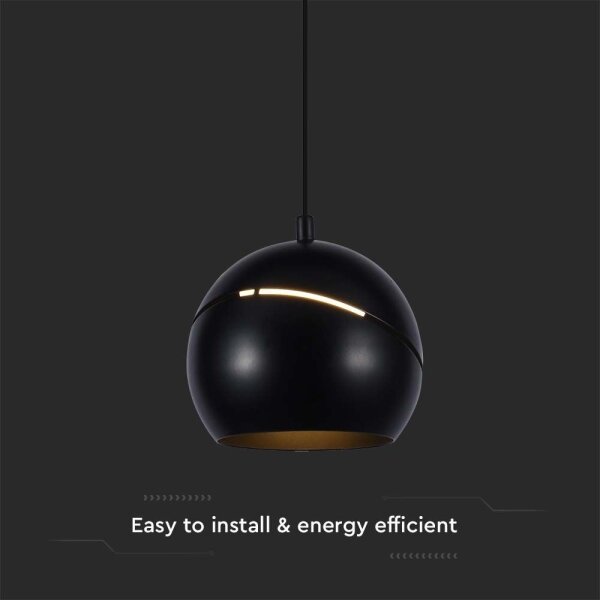 Lustră LED pe cablu LED/8,5W/230V 3000K negru