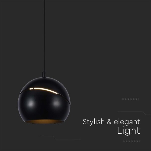 Lustră LED pe cablu LED/8,5W/230V 3000K negru