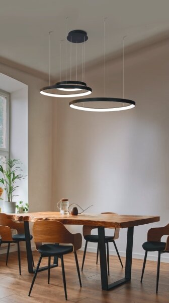 Azzardo AZ5027 - Lustră LED pe cablu AMANDA LED/150W/230V negru