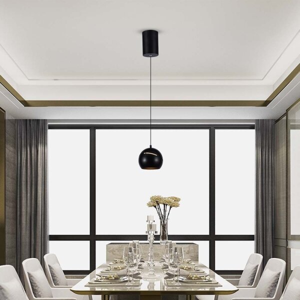 Lustră LED pe cablu LED/8,5W/230V 3000K negru