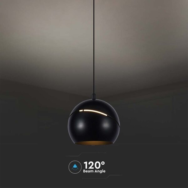 Lustră LED pe cablu LED/8,5W/230V 3000K negru