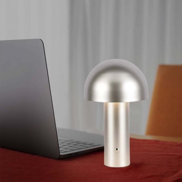 Lampă LED de birou reglabilă, reîncărcabilă, 1W, 5V, 3000-6000K, 1800 mAh, aurie
