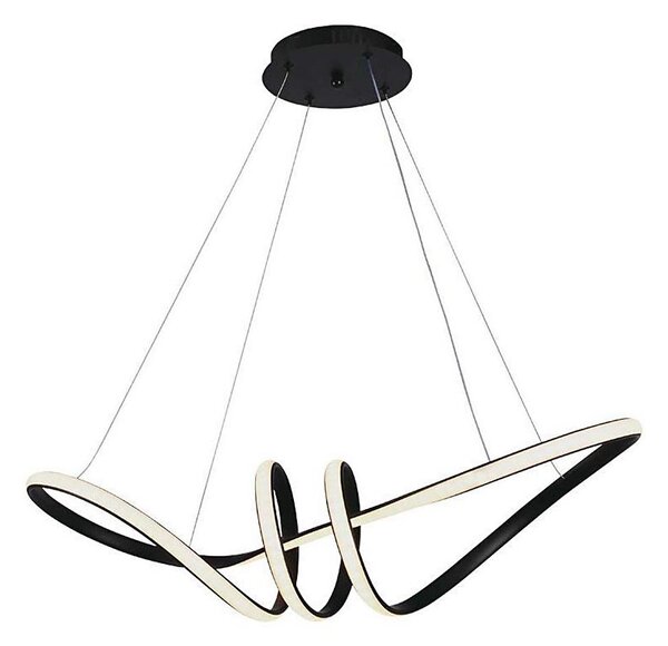 Lustră LED pe cablu LED/24W/230V 3000K negru