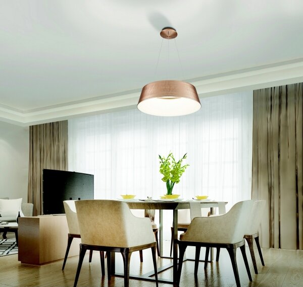 Lustră LED dimabilă pe cablu EMMA LED/60W/230V auriu Azzardo AZ5095 + telecomandă