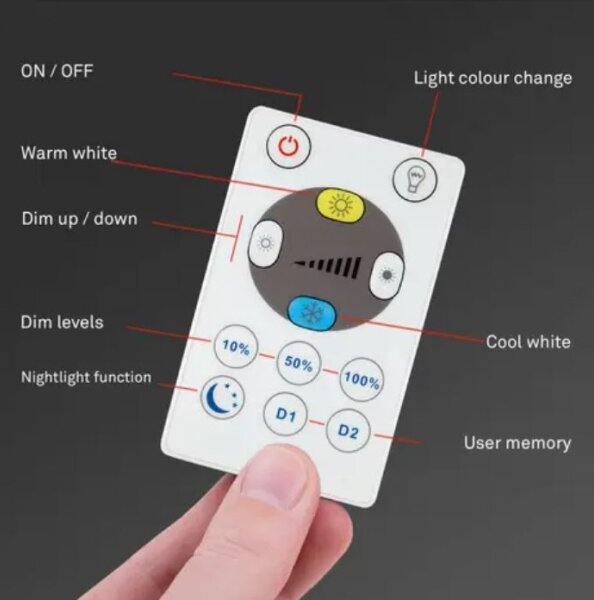 Plafonieră LED dimabilă SLIM LED/18W/230V Wi-Fi Tuya Briloner 7058-016 + telecomandă
