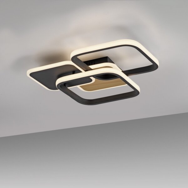 Plafonieră LED SEVENT LED/36W/230V negru/maro Leuchten Direkt 14117-78