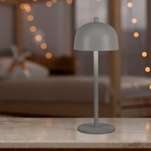 Lampă LED de birou reglabilă, reîncărcabilă, 1W, 5V, 3000-6000K, 1800 mAh, gri