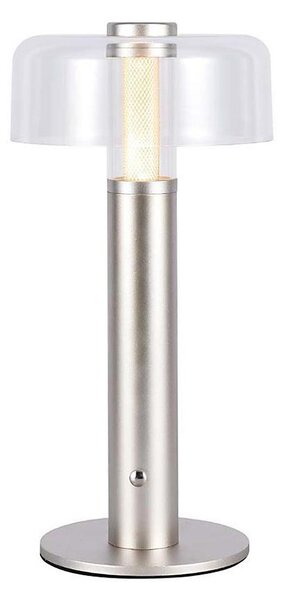 Lampă LED de birou, reglabilă, reîncărcabilă, 1W, 5V, 3000K, 1800 mAh, aurie