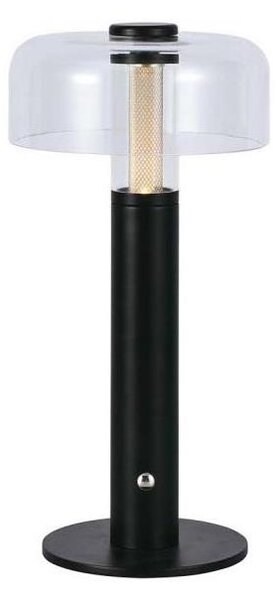Lampă de birou LED reglabilă, reîncărcabilă, 1W, 5V, 3000K, 1800 mAh, neagră