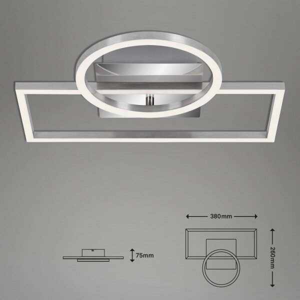 Plafonieră LED dimabilă FRAMES LED/19W/230V Briloner