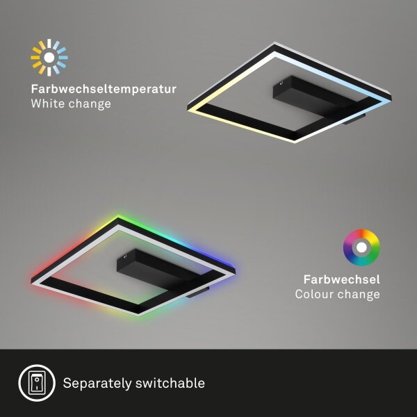 Lustră LED RGBW dimabilă aplicată FRAME LED/18W/230V 2700-6500K Brilo + telecomandă