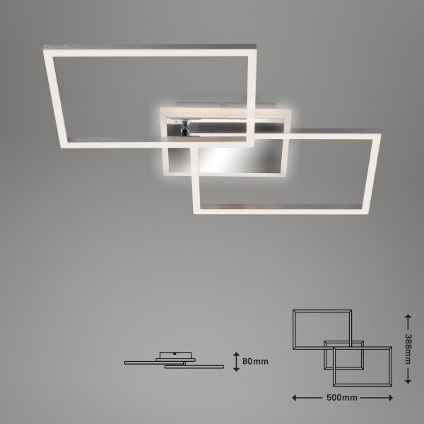 Lustră LED dimabilă aplicată FRAME 2xLED/20W/230V 2700-6500K Brilo + telecomandă