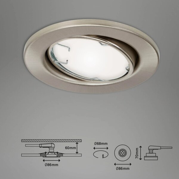 SET 3x corp de iluminat LED RGBW dimabil pentru baie GU10/4,9W/230V Tuya Brilo + telecomandă