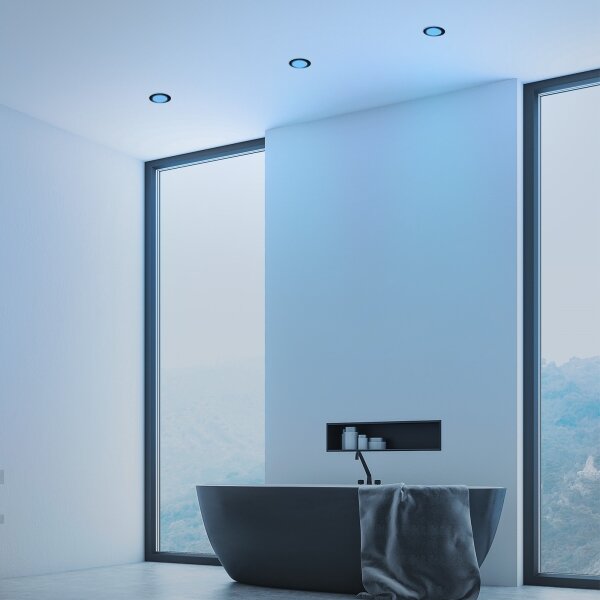 SET 3x plafonieră LED RGBW dimabilă pentru baie LED/4,8W/230V IP65 Briloner