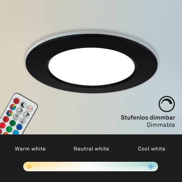 SET 3x plafonieră LED RGBW dimabilă pentru baie LED/4,8W/230V IP65 Briloner