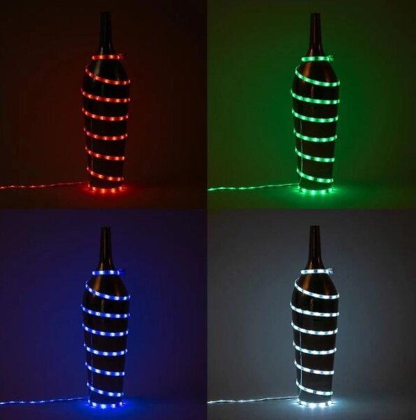 Bandă LED RGBW dimabilă 6,5m LED/22W/230V Brilo + telecomandă