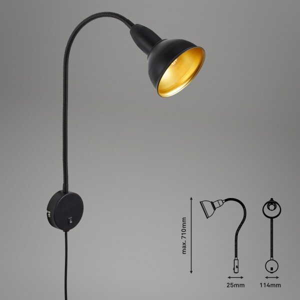 Lampă de perete HYGGE 1xE14/25W/230V Briloner