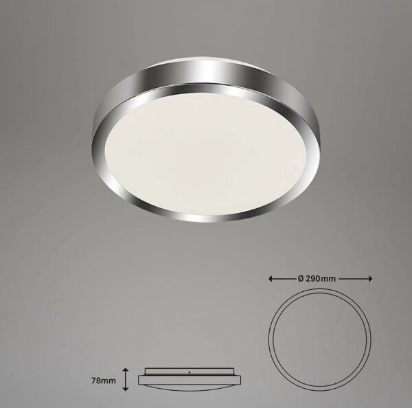 Plafonieră LED pentru baie SPLASH LED/15W/230V IP44 Briloner