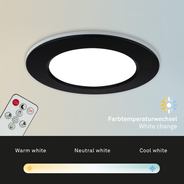 SET 3x corp de iluminat LED dimabil pentru baie LED/4,8W/230V IP44 Briloner + telecomandă