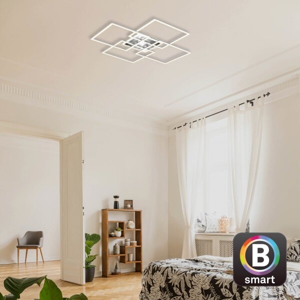 Lustră LED dimabilă aplicată FRAME LED/50W/230V Wi-Fi Tuya Brilo + telecomandă