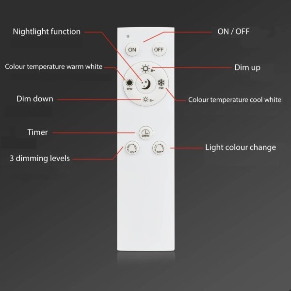 Lustră LED dimabilă aplicată FRAME LED/50W/230V Wi-Fi Tuya Brilo + telecomandă