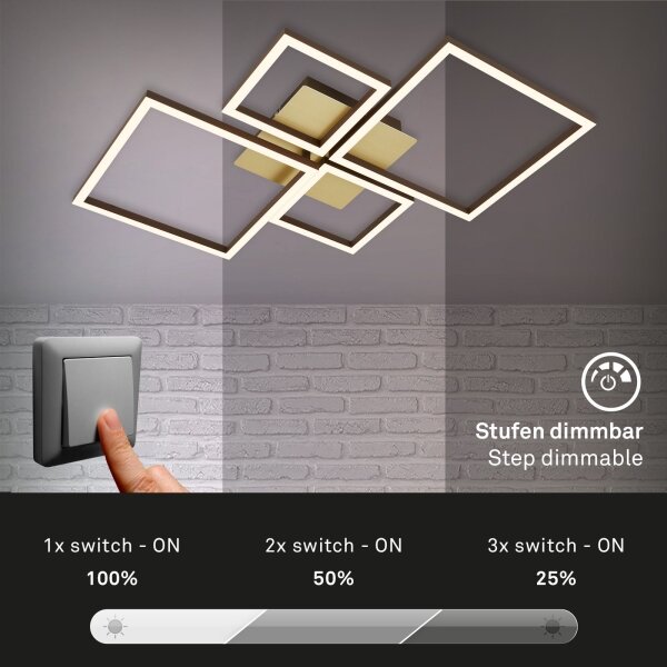 Lustră LED dimabilă aplicată FRAME LED/44W/230V Brilo