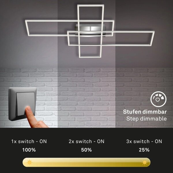 Lustră LED dimabilă aplicată FRAME LED/50W/230V Briloner