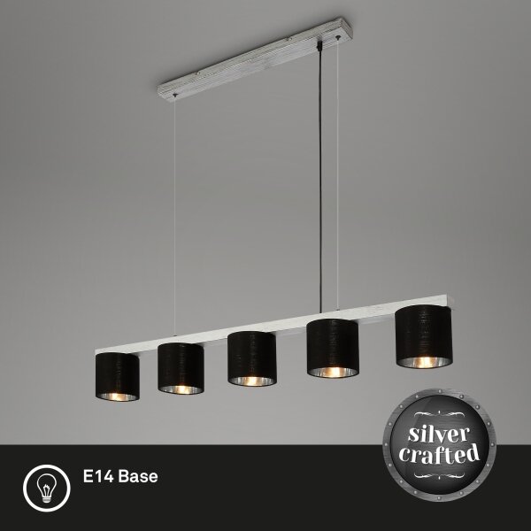 Lustră pe cablu LURI 5xE14/25W/230V Briloner