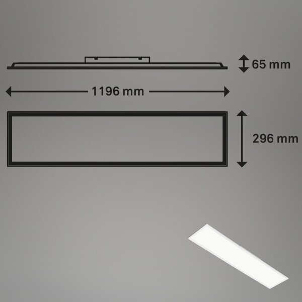 Plafonieră RGBW dimabilă SLIM LED/40W/230V Brilo + telecomandă