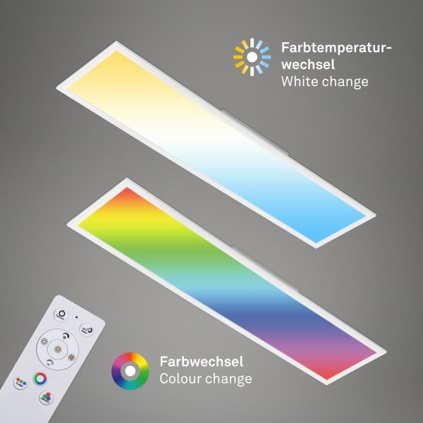 Plafonieră RGBW dimabilă SLIM LED/40W/230V Brilo + telecomandă