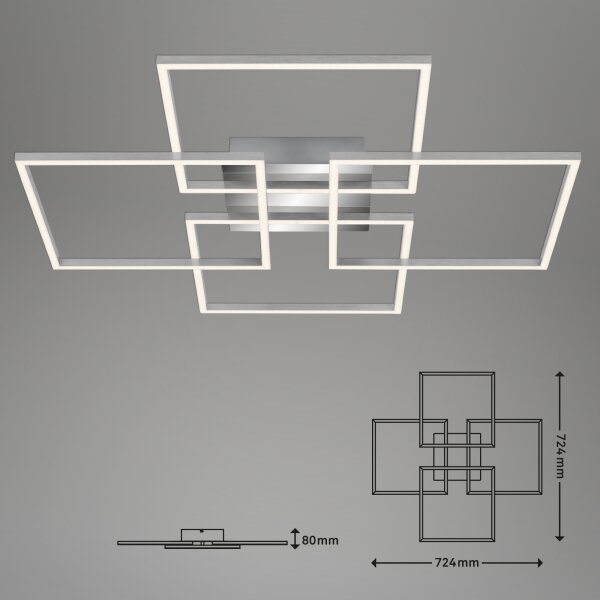 Lustră LED dimabilă aplicată FRAME 4xLED/12W/230V Briloner