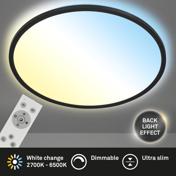 Plafonieră LED dimabilă SLIM LED/31W/230V 2700-6500K Brilo + telecomandă