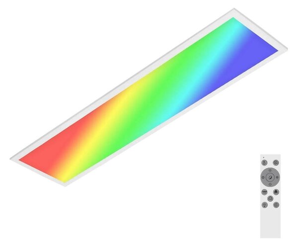 Plafonieră RGBW dimabilă SLIM LED/24W/230V 100x25 cm Brilo + telecomandă