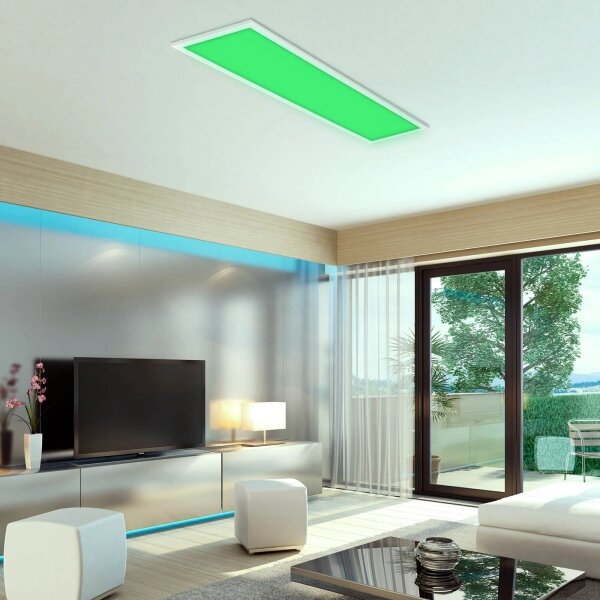 Plafonieră RGBW dimabilă SLIM LED/24W/230V 100x25 cm Brilo + telecomandă