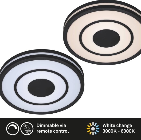 Plafonieră LED dimabilă RIPPLE LED/24W/230V 3000-6500K Briloner + telecomandă