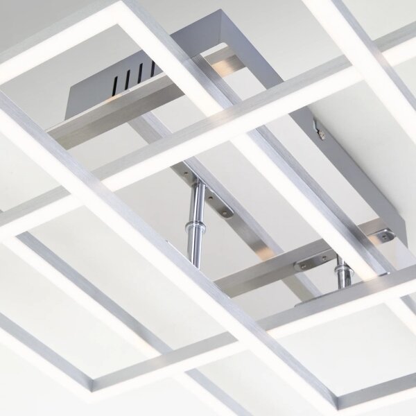 Lustră LED dimabilă aplicată FRAME LED/51W/230V crom Brilo + telecomandă