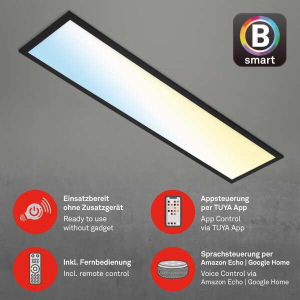 Plafonieră LED dimabilă PIATTO LED/28W/230V Wi-Fi Tuya Brilo + telecomandă