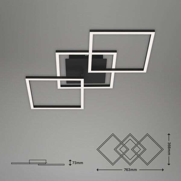 Lustră LED dimabilă aplicată FRAME LED/30W/230V Brilo